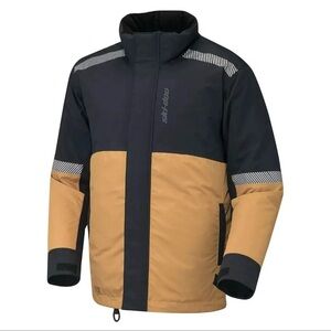 Ski-Doo Men's Black and Tan Jacket NWT